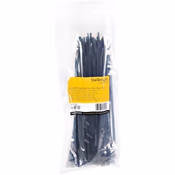 StarTech.com 10"(25cm) Cable Ties - 1/8"(4mm) wide, 2-5/8"(68mm) Bundle Diameter, 50lb(22kg) Tensile Strength, Nylon Self Locking Zip Ties w/ Curved Tip - 94V-2/UL Listed, 100 Pack - Black - Additional view 6