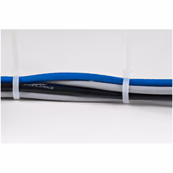 StarTech.com 8"(20cm) Cable Ties - 1/8"(4mm) wide, 2-1/8"(55mm) Bundle Diameter, 50lb(22kg) Tensile Strength, Nylon Self Locking Zip Ties with Curved Tip - 94V-2/UL Listed, 100 Pack - White - Additional view 4