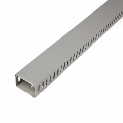 StarTech.com Open Slot Cable Management Raceway with Cover, 3"(75mm)W x 2"(50mm)H - 6.5ft(2m) length - 1/4"(8mm) Slots, PVC N ...