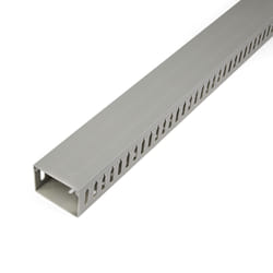 StarTech.com Open Slot Cable Management Raceway with Cover, 3"(75mm)W x 2"(50mm)H - 6.5ft(2m) length - 1/4"(8mm) Slots, PVC Network Cable Hider/Wall Wire Duct, Max 180 Cables, UL Listed