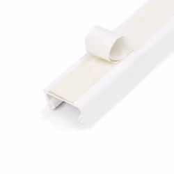 StarTech.com Solid Cable Management Raceway with Adhesive Tape & Cover, 3/4"(19mm)W x 3/8"(11mm)H - 3ft(1m) length, PVC Network/Power Cord Hider/Wall Wire Duct, Max 6 Cables, UL Listed