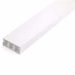 StarTech.com Solid Cable Management Raceway with Cover, 2"(50mm)W x 3/4"(20mm)H - 6.5ft(2m) length, 3 Compartment Network Cab ...