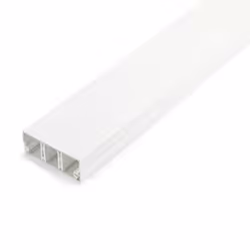 StarTech.com Solid Cable Management Raceway with Cover, 2"(50mm)W x 3/4"(20mm)H - 6.5ft(2m) length, 3 Compartment Network Cable Hider - Wire Duct System, Power Cord Concealer, UL Listed