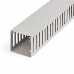 StarTech.com Open Slot Cable Management Raceway with Cover, 3"(75mm)W x 3"(75mm)H - 6.5ft(2m) length - 1/4"(8mm) Slots, PVC N ...