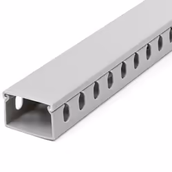 StarTech.com Open Slot Cable Management Raceway with Cover, 1-1/2"(38mm)W x 1"(25mm)H - 6.5ft(2m) length - 1/4"(8mm) Slots, P ...