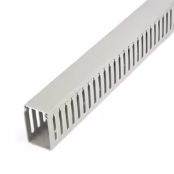 StarTech.com Open Slot Cable Management Raceway with Cover, 2"(50mm)W x 3"(75mm)H - 6.5ft(2m) length - 1/4"(8mm) Slots, PVC N ...