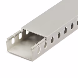 StarTech.com Open Slot Cable Management Raceway with Cover, 2"(50mm)W x 1"(25mm)H - 6.5ft(2m) length - 1/4"(8mm) Slots, PVC Network Cable Hider/Wall Wire Duct, Max 25 Cables, UL Listed - Additional view 4
