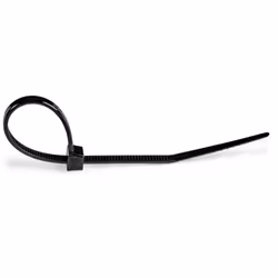 StarTech.com 6"(15cm) Cable Ties - 1/8"(3mm) wide, 1-3/8"(39mm) Bundle Diameter, 40lb(18kg) Tensile Strength, Nylon Self Locking Zip Ties w/ Curved Tip - 94V-2/UL Listed, 1000 Pack - Black - Additional view 4