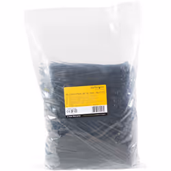 StarTech.com 6"(15cm) Cable Ties - 1/8"(3mm) wide, 1-3/8"(39mm) Bundle Diameter, 40lb(18kg) Tensile Strength, Nylon Self Locking Zip Ties w/ Curved Tip - 94V-2/UL Listed, 1000 Pack - Black - Additional view 5