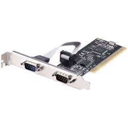 StarTech.com 2-Port PCI RS232 Serial Adapter Card - PCI Serial Port Expansion Controller Card - PCI to Dual Serial DB9 Card - ...