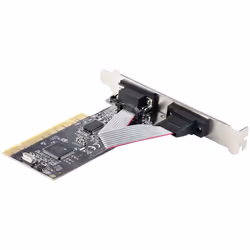 StarTech.com 2-Port PCI RS232 Serial Adapter Card - PCI Serial Port Expansion Controller Card - PCI to Dual Serial DB9 Card - Standard (Installed) & Low Profile Brackets - Windows/Linux