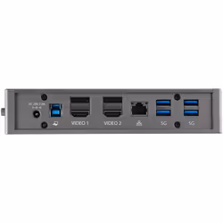 StarTech.com USB-C USB-A Dock - Hybrid Universal USB 3.0 Docking Station for USB-C or USB-A Laptop - Dual Monitor 4K 60Hz HDMI/DisplayPort - 6x USB-A, GbE - USB 3.1 Gen 1 - Windows/Mac - Additional view 6