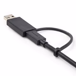 StarTech.com 3ft (1m) USB-C Cable with USB-A Adapter Dongle - Hybrid 2-in-1 USB C Cable w/ USB-A - USB-C to USB-C (10Gbps/100W PD), USB-A to USB-C (5Gbps) - Ideal for Hybrid Docking Station - Additional view 7