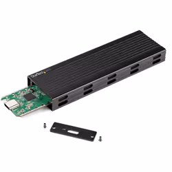 StarTech.com USB-C 10Gbps to M.2 NVMe or M.2 SATA SSD Enclosure - Portable External M.2 PCIe/SATA NGFF SSD Aluminum Case - USB Type-C & USB-A Host Cables - Supports 2230/2242/2260/2280 - Additional view 4