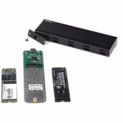StarTech.com USB-C 10Gbps to M.2 NVMe or M.2 SATA SSD Enclosure - Portable External M.2 PCIe/SATA NGFF SSD Aluminum Case - USB Type-C & USB-A Host Cables - Supports 2230/2242/2260/2280 - Additional view 5