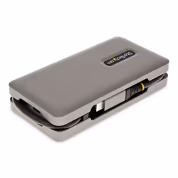 StarTech.com USB-C Multiport Adapter - HDMI/VGA - 4K 60Hz - 3-Port USB Hub - 100W Power Delivery Pass-Through - GbE - Travel Mini Docking Station w/ Charging - 1ft/30cm Wrap-Around Cable - Additional view 4