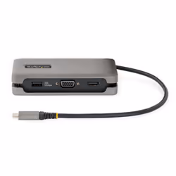 StarTech.com USB-C Multiport Adapter - HDMI/VGA - 4K 60Hz - 3-Port USB Hub - 100W Power Delivery Pass-Through - GbE - Travel Mini Docking Station w/ Charging - 1ft/30cm Wrap-Around Cable - Additional view 5