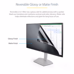 StarTech.com Monitor Privacy Screen for 34 inch Ultrawide Display - 21:9 Widescreen - Computer Screen Security Filter - Blue Light Reducing Protector - Matte/Glossy - +/-30 Degree - Additional view 8