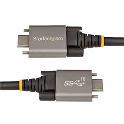 StarTech.com 20" (50cm) Side Screw Locking USB C Cable 10Gbps - USB 3.1/3.2 Gen 2 Type-C Cable - 100W (5A) Power Delivery Charging, DP Alt Mode - Dual Screw Lock - USB-C Cord Charge/Sync - Additional view 4