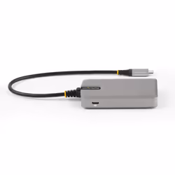 StarTech.com 4-Port USB-C Hub with USB-C DP Alt Mode Video Output 4K 60Hz - 3x USB-A, 1x USB Type-C, 100W Power Delivery Pass-Through, USB 3.2 10Gbps, 1ft/30cm Cable, Portable USB Hub - Additional view 4
