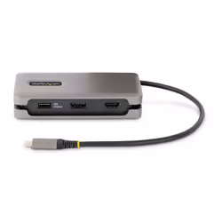 StarTech.com USB-C Multiport Adapter - 4K 60Hz HDMI/DP - 3-Port USB Hub - 100W Power Delivery Pass-Through - GbE - Travel Mini Docking Station w/ Charging - 1ft/30cm Wrap-Around Cable - Additional view 5