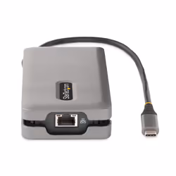 StarTech.com USB-C Multiport Adapter - 4K 60Hz HDMI/DP - 3-Port USB Hub - 100W Power Delivery Pass-Through - GbE - Travel Mini Docking Station w/ Charging - 1ft/30cm Wrap-Around Cable - Additional view 7