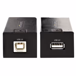 StarTech.com 150m (492ft) USB 2.0 Extender over Cat5e/Cat6 Ethernet Cable, Externally Powered USB Extender via RJ45/Network Cable, USB Over Ethernet Cable Extender/Adapter