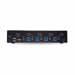 StarTech.com 4-Port DisplayPort KVM Switch, 8K 60Hz / 4K 144Hz, Single Display, DP 1.4, 2x USB 3.0 Ports, 4x USB 2.0 HID Ports, Push-Button & Hotkey Switching, TAA Compliant - OS Independent, Metal Housing - Additional view 4