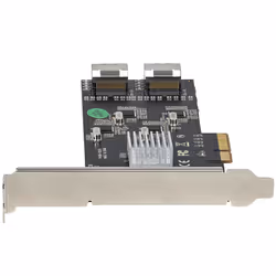 StarTech.com 8 Port SATA PCIe Card - PCI Express 6Gbps SATA Expansion Adapter Card with 4 Host Controllers - SATA PCIe Controller Card - PCI-e x4 Gen 2 to SATA III - SATA HDD/SSD - Additional view 4