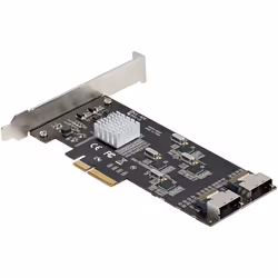 StarTech.com 8 Port SATA PCIe Card - PCI Express 6Gbps SATA Expansion Adapter Card with 4 Host Controllers - SATA PCIe Controller Card - PCI-e x4 Gen 2 to SATA III - SATA HDD/SSD - Additional view 7