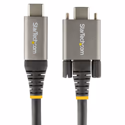 StarTech.com 3ft (1m) Side Screw Locking USB C Cable 10Gbps - USB-IF Certified USB-C Cable - USB 3.1/3.2 Gen 2 Type-C Cable - 100W (5A) Power Delivery Charging, DP Alt Mode - Dual Screw Lock - USB-C Cord Charge/Sync - Additional view 5