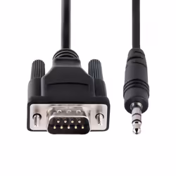 StarTech.com 3ft (1m) DB9 to 3.5mm Serial Cable for Serial Device Configuration, RS232 DB9 Male to 3.5mm Cable Used for Calibrating Projectors, Digital Signage, TVs via Audio Jack - Additional view 4