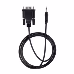 StarTech.com 3ft (1m) DB9 to 3.5mm Serial Cable for Serial Device Configuration, RS232 DB9 Male to 3.5mm Cable Used for Calibrating Projectors, Digital Signage, TVs via Audio Jack - Additional view 5