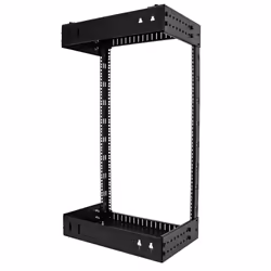 StarTech.com 18U 19" Wall Mount Network Rack - Adjustable Depth 12-20" 2 Post Open Frame Server Room Rack for AV/Data/ IT Communication/Computer Equipment/Switch w/Cage Nuts & Screws - Additional view 2