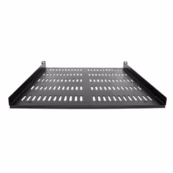 StarTech.com 1U Server Rack Shelf - Universal Vented Rack Mount Cantilever Tray for 19" Network Equipment Rack & Cabinet - Durable Design - Weight Capacity 55lb/25kg - 20" Deep Shelf, Black - Additional view 4