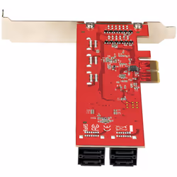 StarTech.com SATA PCIe Card - 10 Port PCIe SATA Expansion Card - 6Gbps - Low/Full Profile - Stacked SATA Connectors - ASM1062 Non-Raid - PCI Express to SATA Converter/Adapter - Additional view 5