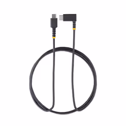 StarTech.com 6ft (2m) USB C Charging Cable Right Angle - 60W PD 3A - Heavy Duty Fast Charge USB-C Cable - Black USB 2.0 Type-C - Rugged Aramid Fiber - USB Charging Cord - Additional view 7