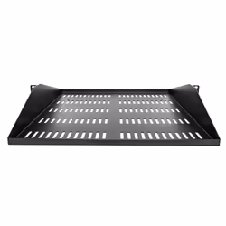 StarTech.com 2U Server Rack Shelf, Center Mounted Universal Vented Rackmount Cantilever Tray for 19" Network Equipment Rack, Heavy Duty Steel, 200lb Capacity, 20" Deep, Black - Additional view 4