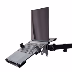 StarTech.com VESA Laptop Tray - Adjustable Monitor Arm Laptop Tray Secures Notebooks (4.5kg / 9.9lb) - 75x75 & 100x100 VESA Mount Holes - Ventilated - For Monitor Desk Mounts/Stands - Additional view 6