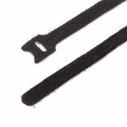 StarTech.com 6in Hook and Loop Cable Ties - 50 Pack - Black - Reusable Cable Straps - Adjustable and Flexible - Cord Organizer Tie/Wraps for Cable Management - Wire Loop Ties - Additional view 4