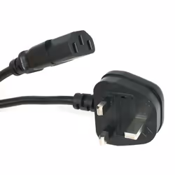 StarTech.com 3ft (1m) UK Computer Power Cable, BS 1363 to C13, 18AWG, 10A 250V, Replacement AC Power Cord, Kettle Lead / UK Power Cord, PC Power Supply Cable, TV Power Cable - Additional view 4