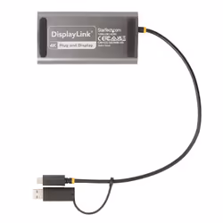 StarTech.com USB-C to Dual-HDMI Adapter - USB-C or A to 2x HDMI - 4K 60Hz - 100W Power Delivery Pass-Through - 1ft (30cm) Built-in Cable - USB to HDMI Multi-Monitor Converter for Laptop - TAA - Additional view 5