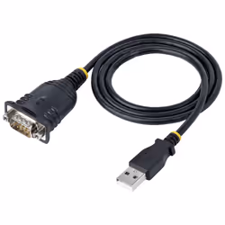 StarTech.com 3ft (1m) USB to Serial Cable, DB9 Male RS232 to USB Converter, Prolific IC, USB to Serial Adapter for PLC/Printer/Scanner/Switch, USB to COM Port Adapter, Windows/Mac - Additional view 4