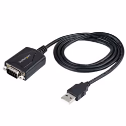 StarTech.com 3ft (1m) USB to Serial Cable with COM Port Retention, DB9 Male RS232 to USB Converter, USB to Serial Adapter for PLC/Printer/Scanner, Prolific Chipset, Windows/Mac - Additional view 4