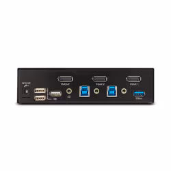 StarTech.com 2-Port DisplayPort KVM Switch, 8K 60Hz / 4K 144Hz, Single Display, DP 1.4, 2x USB 3.0 Ports, 4x USB 2.0 HID Ports, Push-Button & Hotkey Switching, TAA Compliant - OS Independent, Metal Housing - Additional view 4