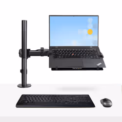 StarTech.com Laptop Desk Mount - Monitor and Laptop Mount - Displays up to 34in (8kg/17.6lb) & Laptops (4.5kg/9.9lb) - Articulating VESA Laptop Tray Arm - Clamp / Grommet Mount - Additional view 6