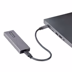 StarTech.com USB-C 10Gbps to M.2 NVMe or M.2 SATA SSD Enclosure - Tool-free External M.2 PCIe/SATA NGFF SSD Aluminum Case - USB Type-C&A Host Cables - Supports 2230/2242/2260/2280 - Additional view 7