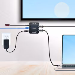 StarTech.com 4K HDMI Extender over CAT6/CAT5 Ethernet Cable, 4K 30Hz or 1080p 60Hz Video Extender, HDMI over Ethernet Cable, HDMI Transmitter and Receiver Kit, IR Remote Control - Additional view 7
