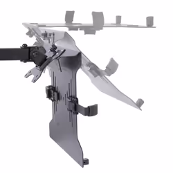 StarTech.com Monitor Arm with VESA Laptop Tray, For a Laptop (4.5kg/9.9lb) and a Single Display up to 32" (8kg/17.6lb), Black, Vented Tray, Adjustable Laptop Arm Mount, C-clamp/Grommet Mount - Additional view 8