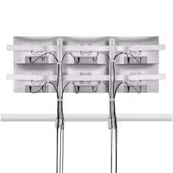 StarTech.com Six-Monitor Desk Mount with Crossbar, Up To 32-inch Computer Screens, Max 17.6lb (8kg) each, Dual Column, C-clamp/Grommet, Height Adjustable - Additional view 4